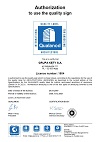 Grupa KĘTY S.A. – Certificate Qualanod